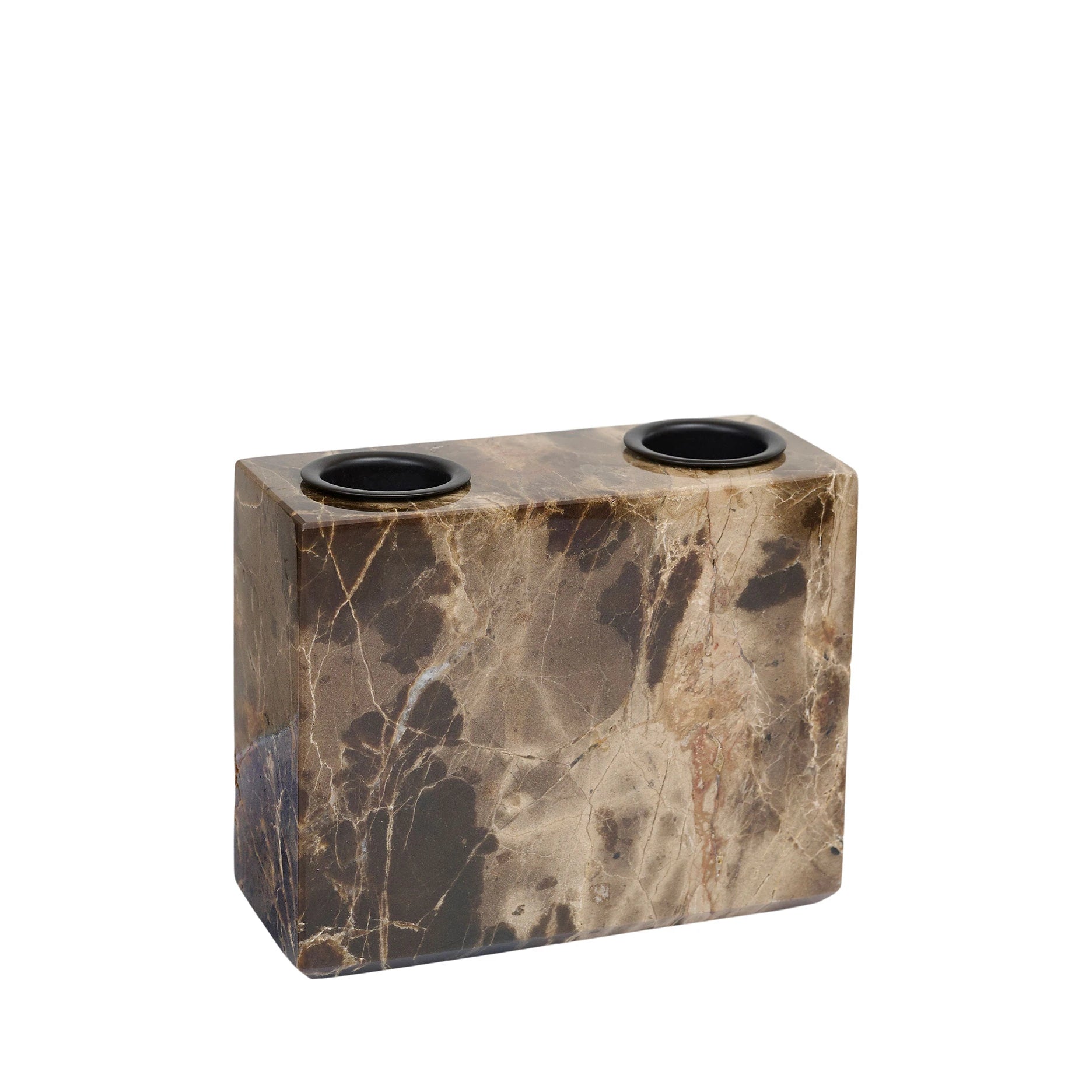 Marble II Cube Kerzenhalter 2 Kerzen